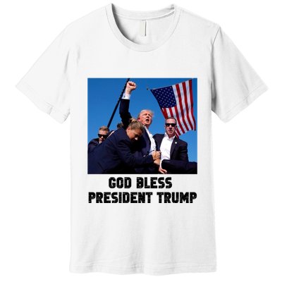 God Bless President Trump Donald Trump 2024 Premium T-Shirt