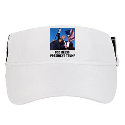 God Bless President Trump Donald Trump 2024 Adult Drive Performance Visor