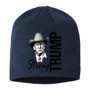 God Bless President Trump Trending Trump Strong 2024 Pennsylvania Sustainable Beanie