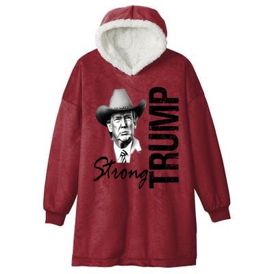 God Bless President Trump Trending Trump Strong 2024 Pennsylvania Hooded Wearable Blanket