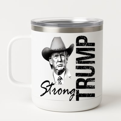 God Bless President Trump Trending Trump Strong 2024 Pennsylvania 12 oz Stainless Steel Tumbler Cup