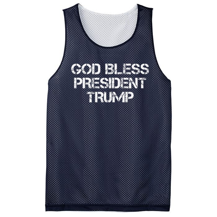 God Bless President Trump 2024 Support Trump Election 2024 Premium Mesh Reversible Basketball Jersey Tank