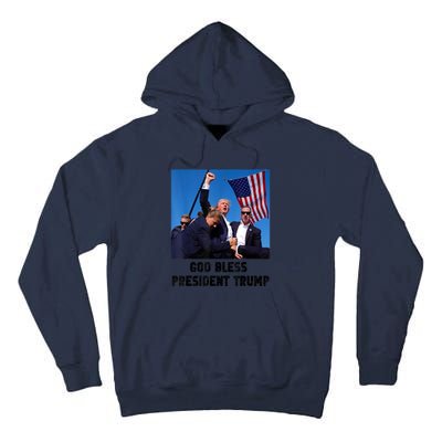 God Bless President Trump Donald Gift Trump 2024 Tall Hoodie