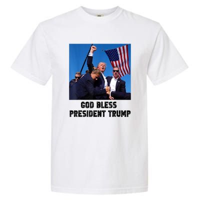 God Bless President Trump Donald Gift Trump 2024 Garment-Dyed Heavyweight T-Shirt