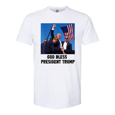 God Bless President Trump Donald Gift Trump 2024 Softstyle CVC T-Shirt