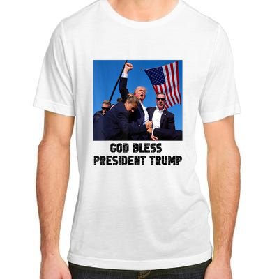 God Bless President Trump Donald Gift Trump 2024 Adult ChromaSoft Performance T-Shirt