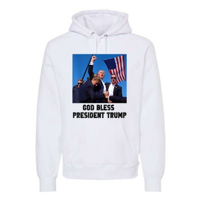 God Bless President Trump Donald Gift Trump 2024 Premium Hoodie