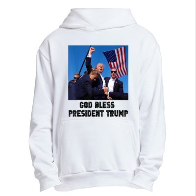 God Bless President Trump Donald Gift Trump 2024 Urban Pullover Hoodie