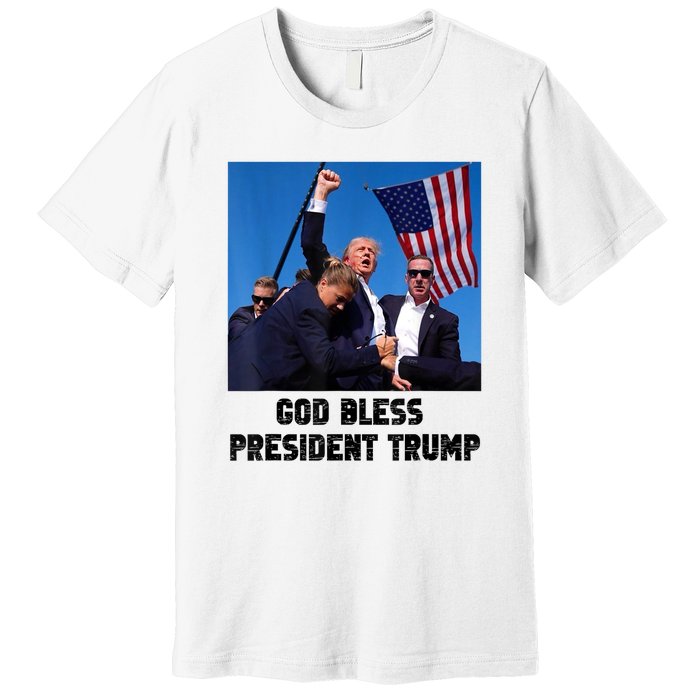 God Bless President Trump Donald Gift Trump 2024 Premium T-Shirt