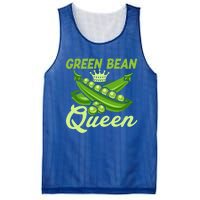 Green Bean Queen Funny Veganism Veggie Gift Mesh Reversible Basketball Jersey Tank