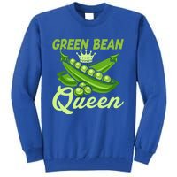 Green Bean Queen Funny Veganism Veggie Gift Tall Sweatshirt