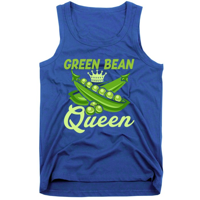 Green Bean Queen Funny Veganism Veggie Gift Tank Top