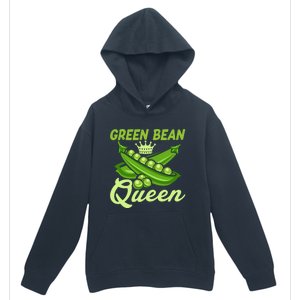 Green Bean Queen Funny Veganism Veggie Gift Urban Pullover Hoodie