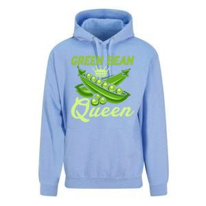 Green Bean Queen Funny Veganism Veggie Gift Unisex Surf Hoodie