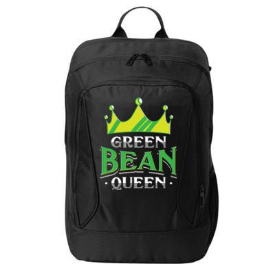 Green Bean Queen Artwork Vegan Gift City Backpack