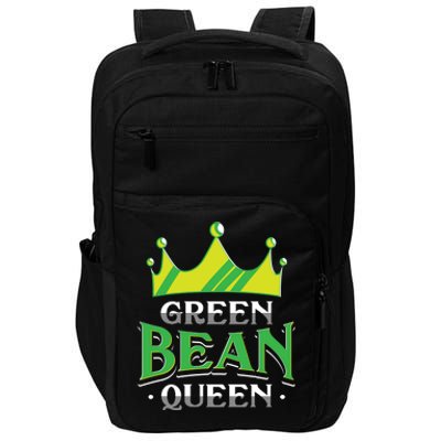 Green Bean Queen Artwork Vegan Gift Impact Tech Backpack