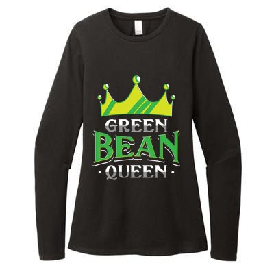 Green Bean Queen Artwork Vegan Gift Womens CVC Long Sleeve Shirt