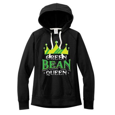 Green Bean Queen Artwork Vegan Gift Women's Fleece Hoodie