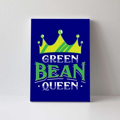 Green Bean Queen Artwork Vegan Gift Canvas