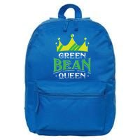 Green Bean Queen Artwork Vegan Gift 16 in Basic Backpack