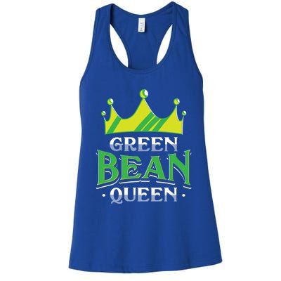 Green Bean Queen Artwork Vegan Gift Women's Racerback Tank