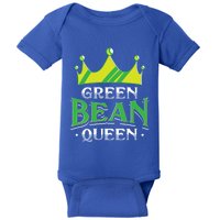 Green Bean Queen Artwork Vegan Gift Baby Bodysuit