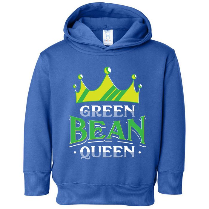 Green Bean Queen Artwork Vegan Gift Toddler Hoodie