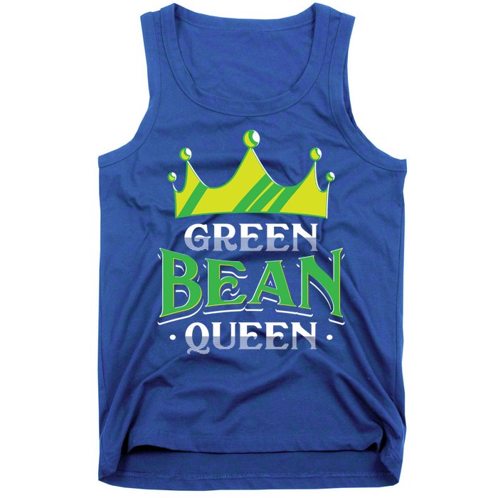 Green Bean Queen Artwork Vegan Gift Tank Top