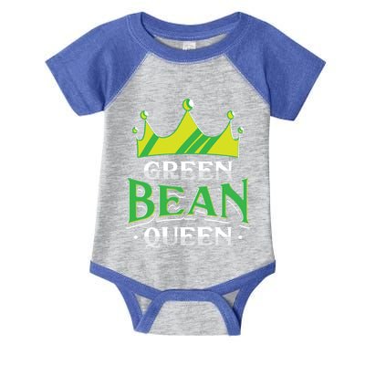 Green Bean Queen Artwork Vegan Gift Infant Baby Jersey Bodysuit