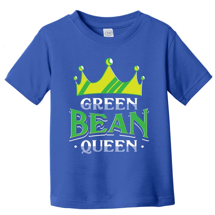 Green Bean Queen Artwork Vegan Gift Toddler T-Shirt