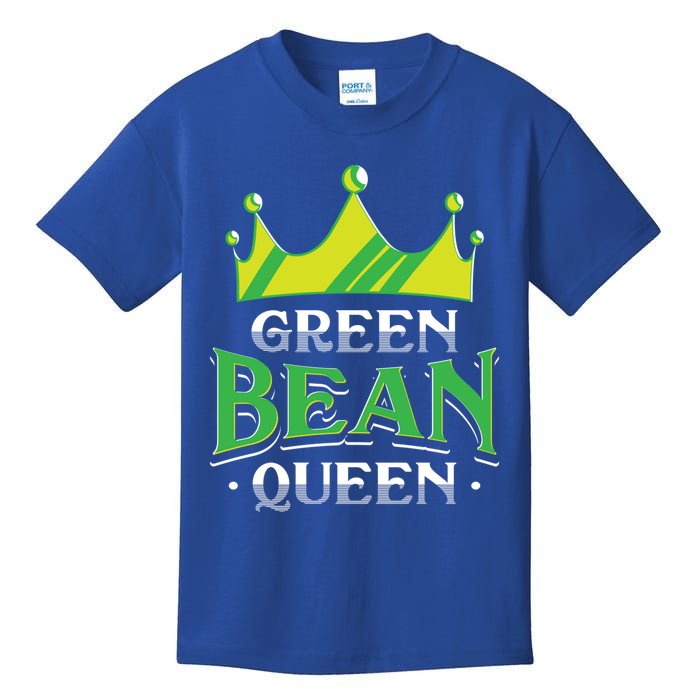 Green Bean Queen Artwork Vegan Gift Kids T-Shirt