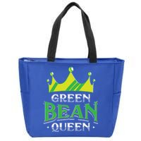 Green Bean Queen Artwork Vegan Gift Zip Tote Bag