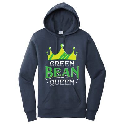 Green Bean Queen Artwork Vegan Gift Women's Pullover Hoodie