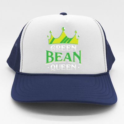 Green Bean Queen Artwork Vegan Gift Trucker Hat