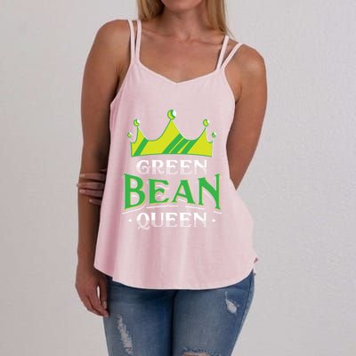 Green Bean Queen Artwork Vegan Gift Women's Strappy Tank