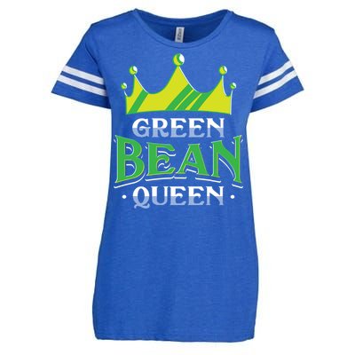 Green Bean Queen Artwork Vegan Gift Enza Ladies Jersey Football T-Shirt