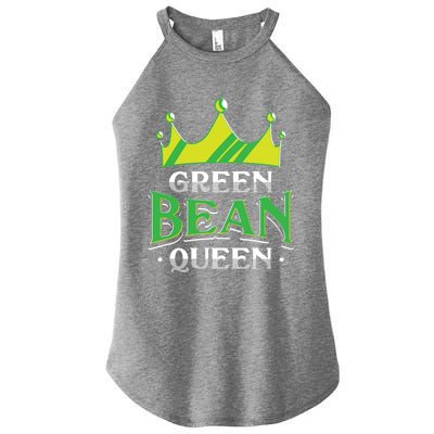 Green Bean Queen Artwork Vegan Gift Women's Perfect Tri Rocker Tank