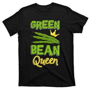 Green Bean Queen String Beans Vegetarian Vegan T-Shirt