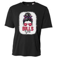 Girl B.I.L.L.S Retro Messy Bun Fan Team Cooling Performance Crew T-Shirt