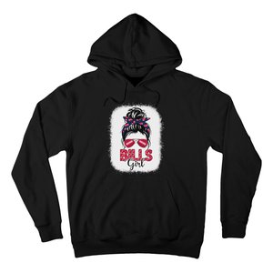 Girl B.I.L.L.S Retro Messy Bun Fan Team Hoodie