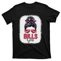 Girl B.I.L.L.S Retro Messy Bun Fan Team T-Shirt