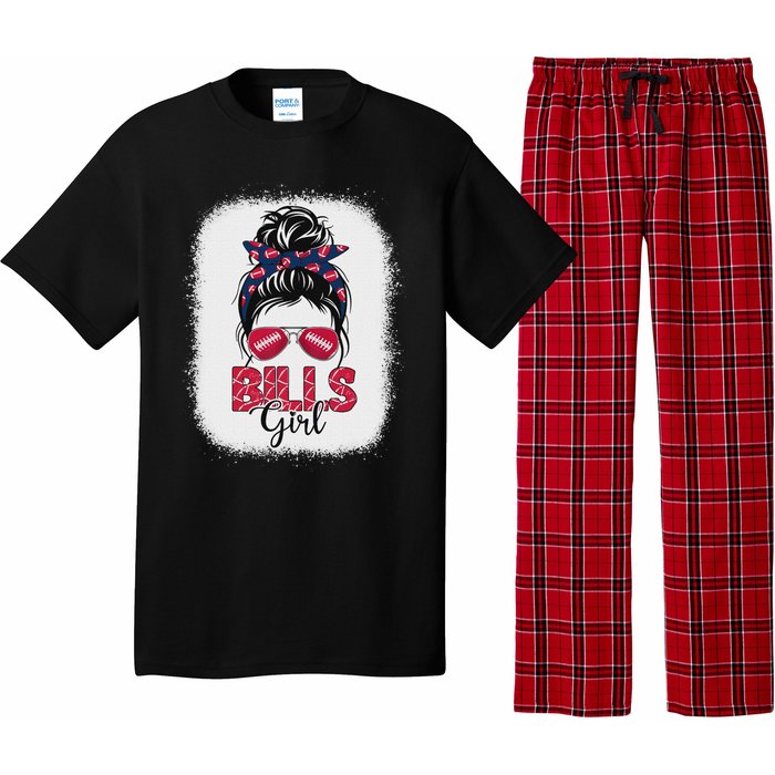 Girl B.I.L.L.S Retro Messy Bun Fan Team Pajama Set