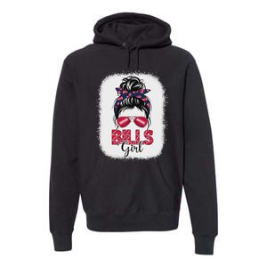 Girl B.I.L.L.S Retro Messy Bun Fan Team Premium Hoodie