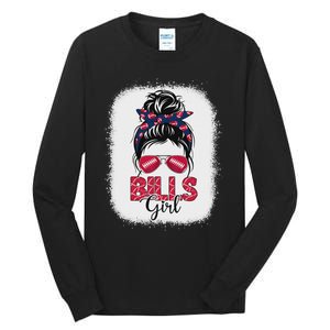 Girl B.I.L.L.S Retro Messy Bun Fan Team Tall Long Sleeve T-Shirt