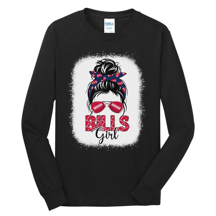 Girl B.I.L.L.S Retro Messy Bun Fan Team Tall Long Sleeve T-Shirt