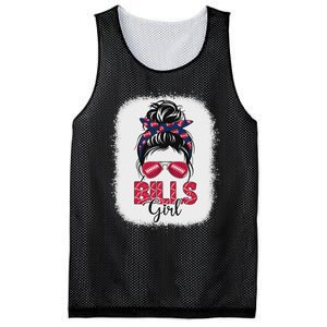 Girl B.I.L.L.S Retro Messy Bun Fan Team Mesh Reversible Basketball Jersey Tank