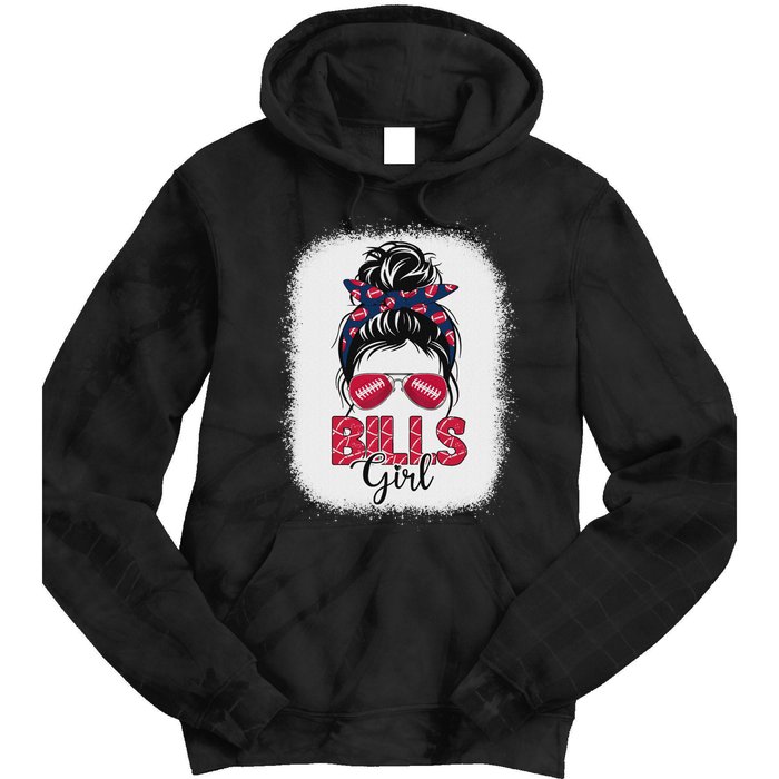 Girl B.I.L.L.S Retro Messy Bun Fan Team Tie Dye Hoodie