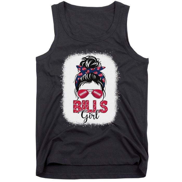 Girl B.I.L.L.S Retro Messy Bun Fan Team Tank Top