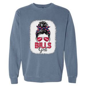 Girl B.I.L.L.S Retro Messy Bun Fan Team Garment-Dyed Sweatshirt