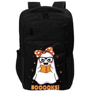 Ghost Book Reading Halloween Costume Teacher Books Lover Impact Tech Backpack